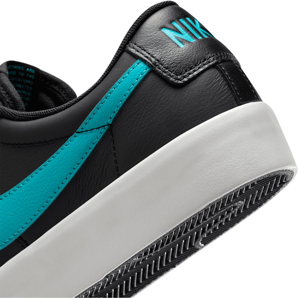 Nike SB Zoom Blazer Low Pro GT Shoes - Black / Dusty Cactus - Black - Summit White - heel
