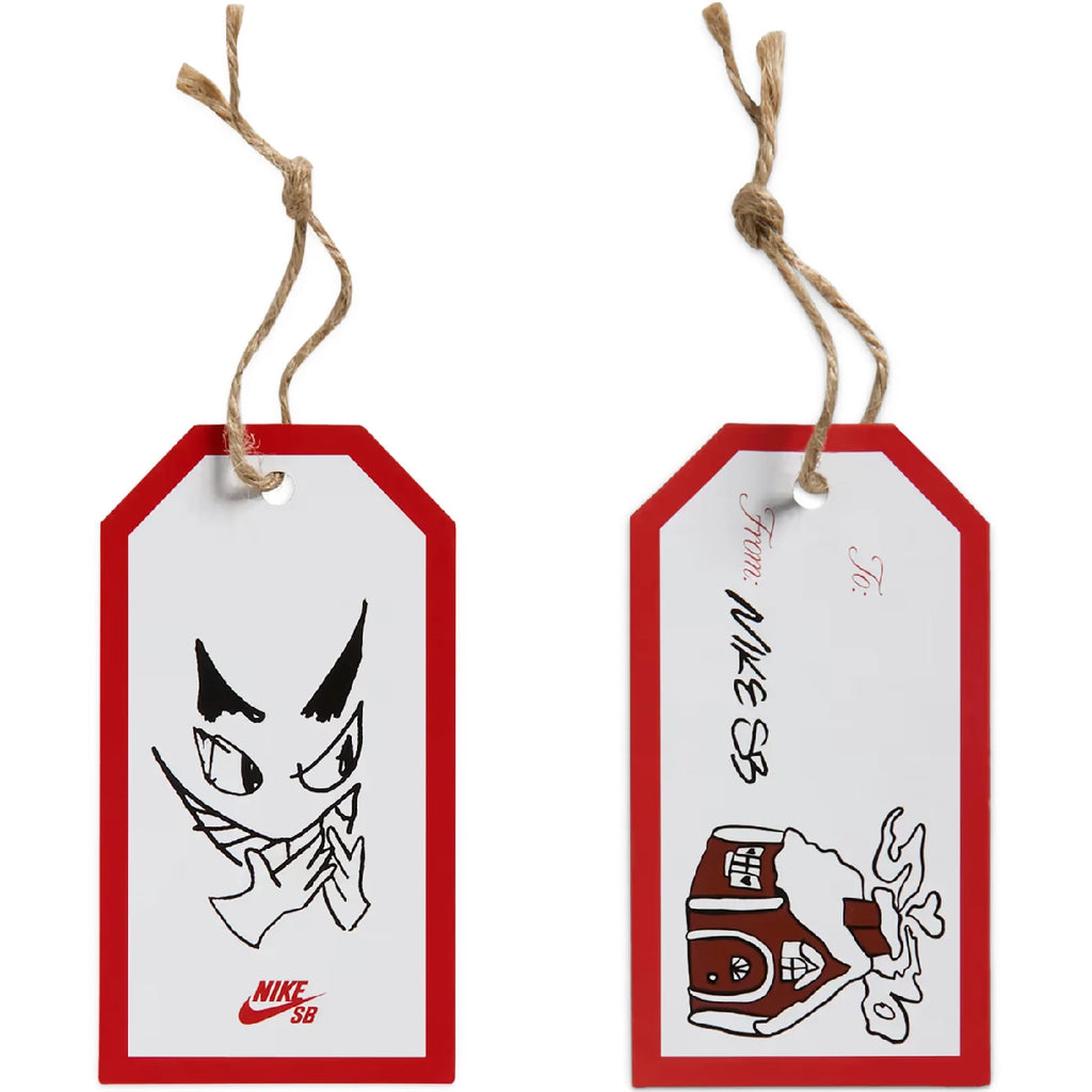 Nike SB Dunk Low Premium 'Krampus' Shoes - Dark Smoke Grey / Campfire Orange - Black - label