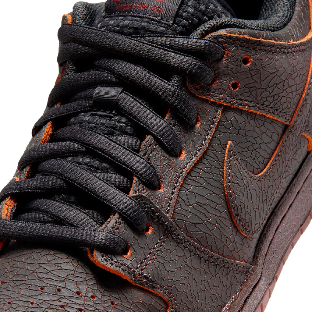 Nike SB Dunk Low Premium 'Krampus' Shoes - Dark Smoke Grey / Campfire Orange - Black - front