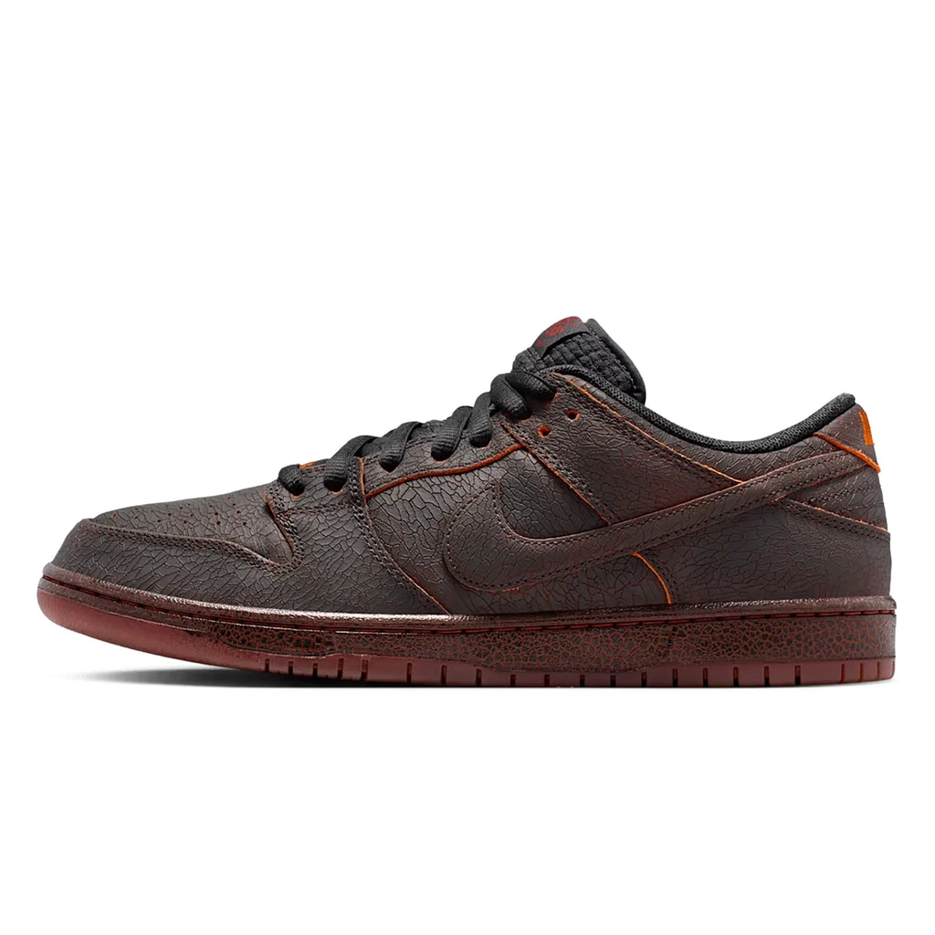 Nike SB Dunk Low Premium 'Krampus' Shoes - Dark Smoke Grey / Campfire Orange - Black - side
