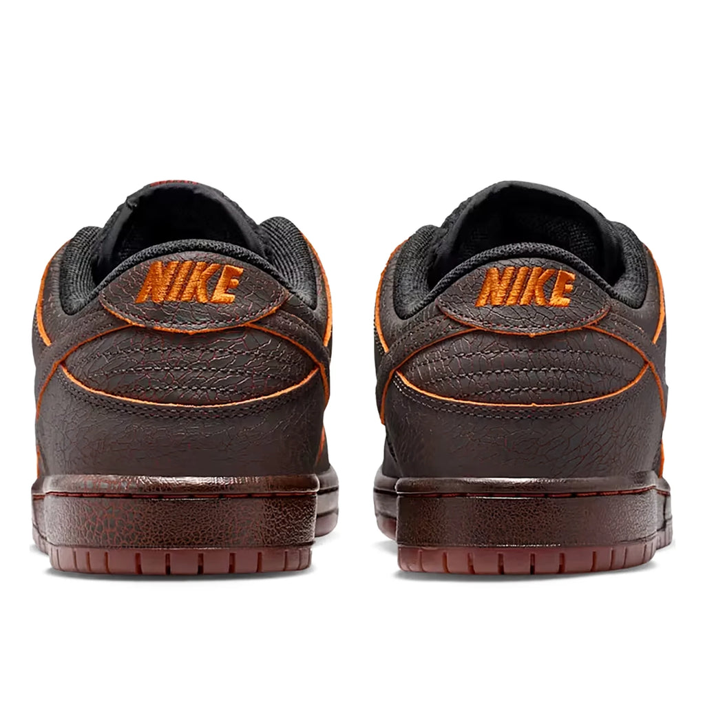 Nike SB Dunk Low Premium 'Krampus' Shoes - Dark Smoke Grey / Campfire Orange - Black - back2