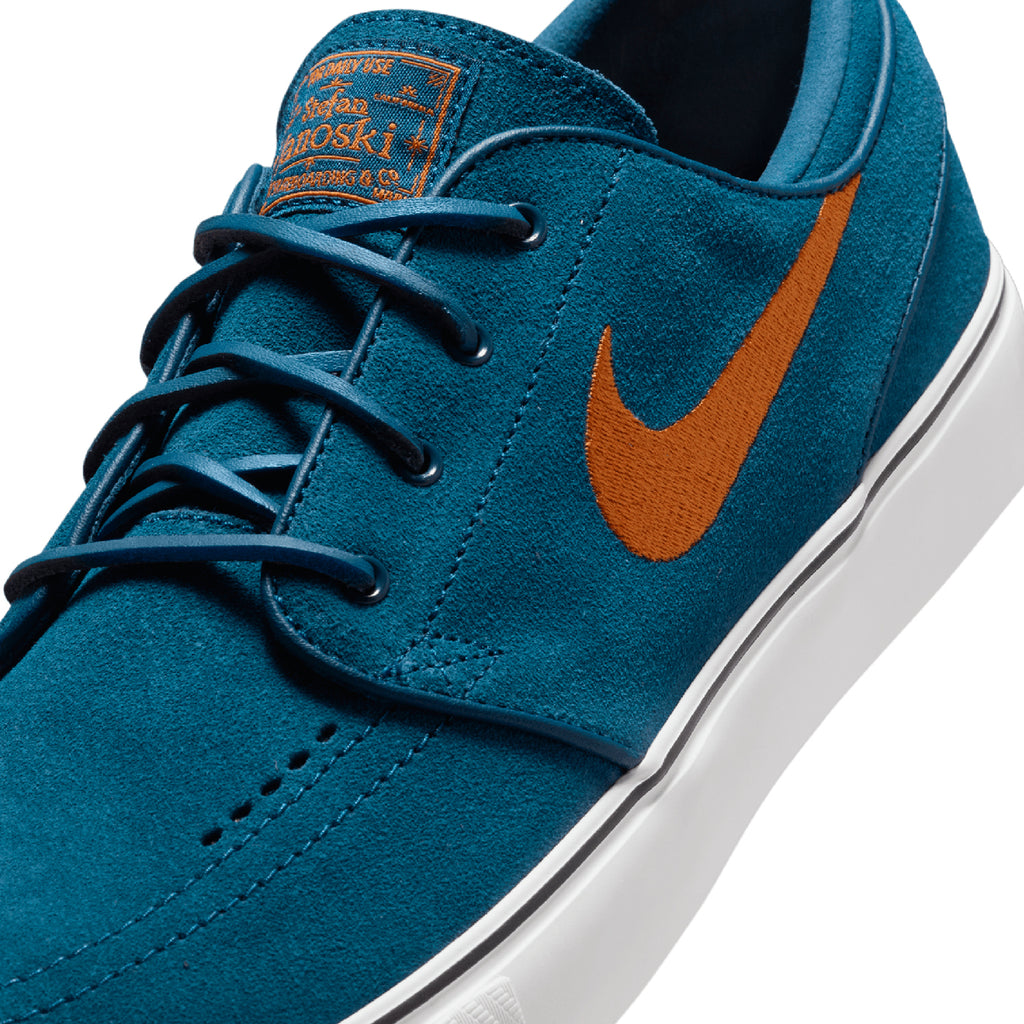 Nike SB Zoom Janoski OG+ Shoes - Blue Force / Campfire Orange - Blue Force - front