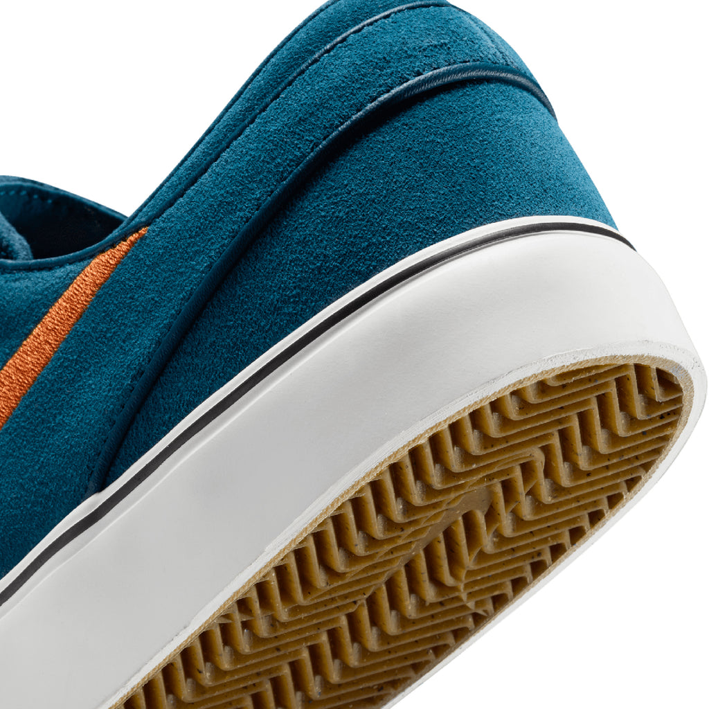 Nike SB Zoom Janoski OG+ Shoes - Blue Force / Campfire Orange - Blue Force - heel