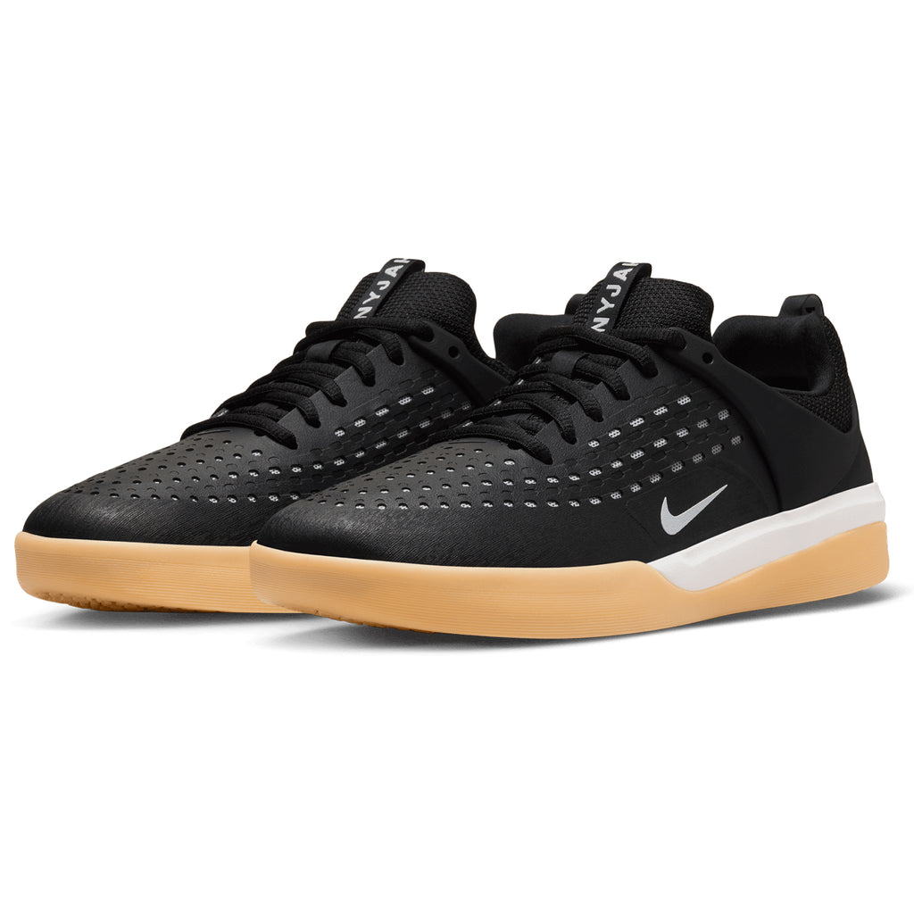 Nike SB Nyjah 3 Shoes - Black / White - White - pair