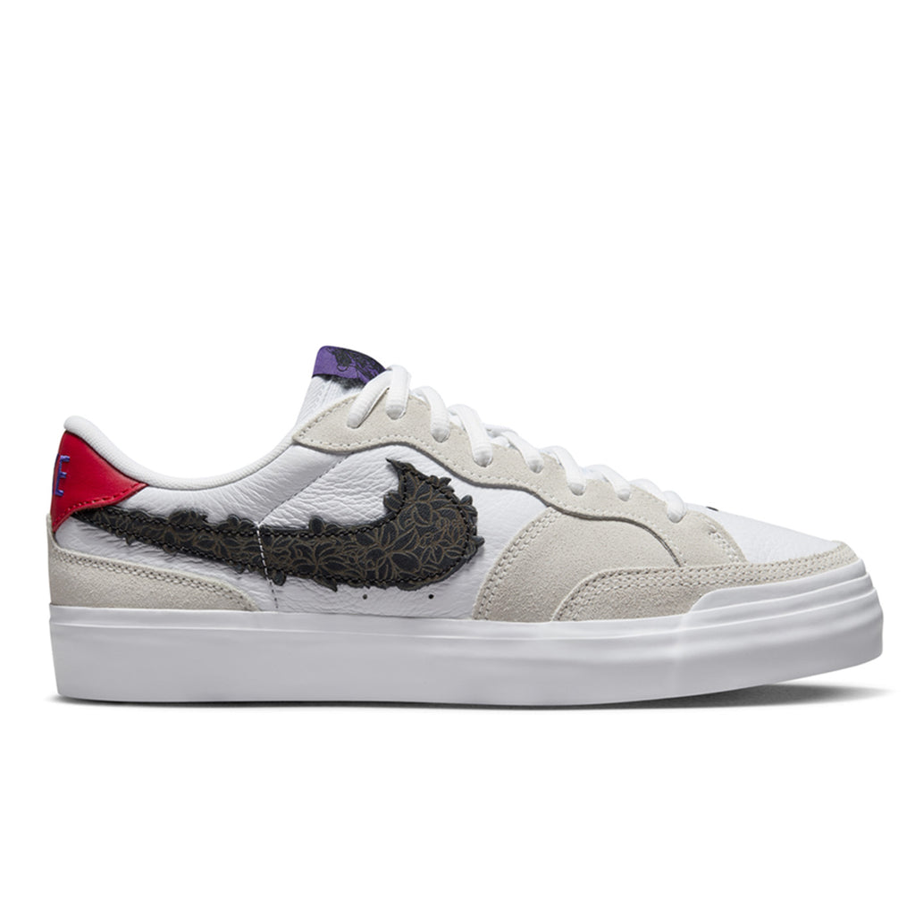 Nike SB Pogo Plus Shoes - Sail / Black - White - Gym Red - Court Purple - Black - Side profile