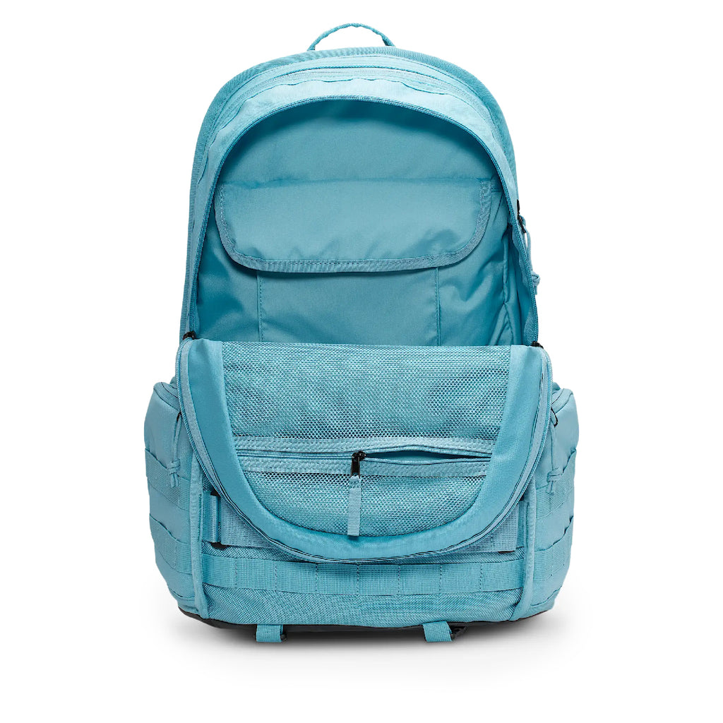 Nike SB RPM Backpack - Denim Turq / Black / Summit White - open