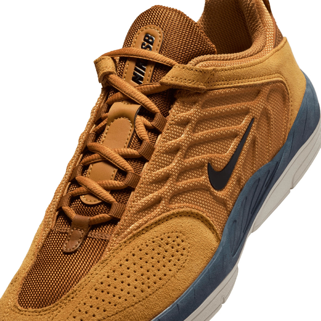 Nike SB Vertebrae Shoes - Wheat / Black - Lt British Tan - Obsidian - Lace detail
