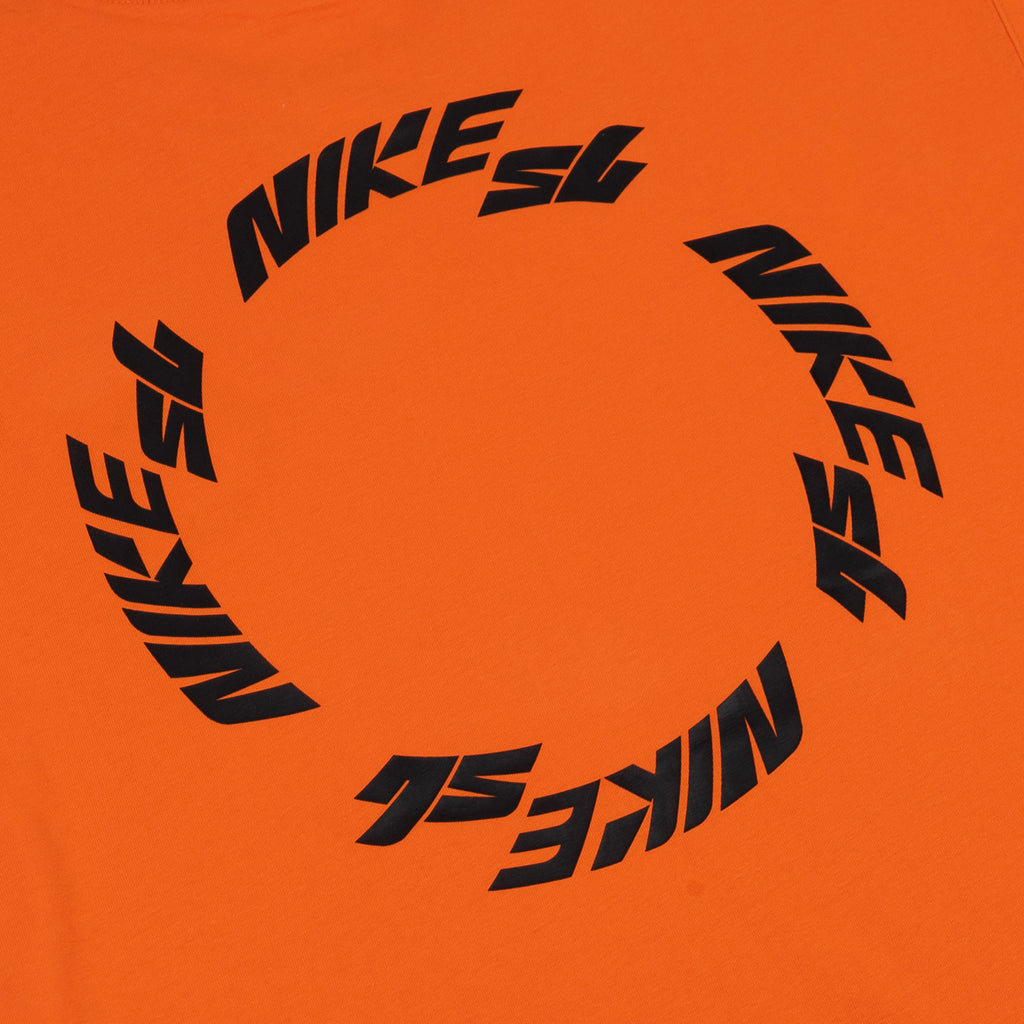 Nike SB Wheels T Shirt - Safety Orange - closeup