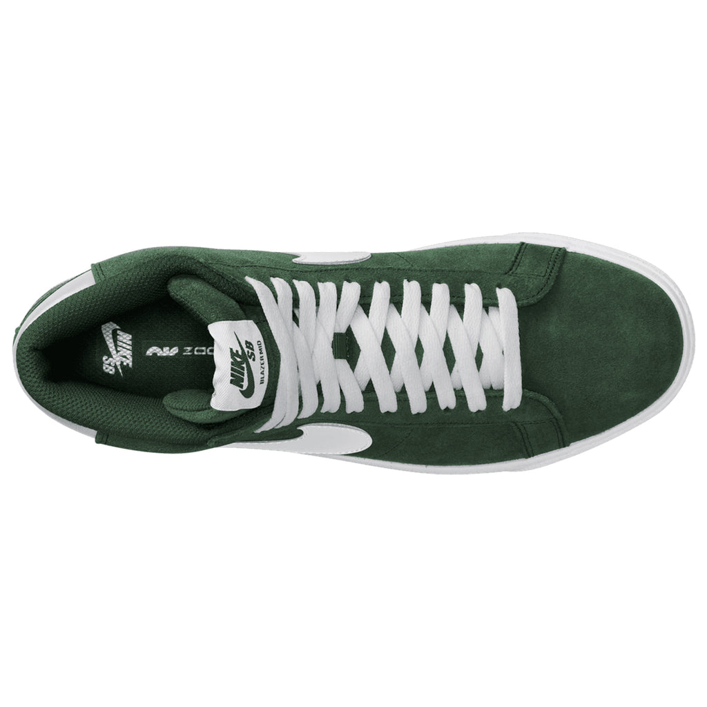 Nike SB Zoom Blazer Mid Shoe - Fir / White - Fir - White