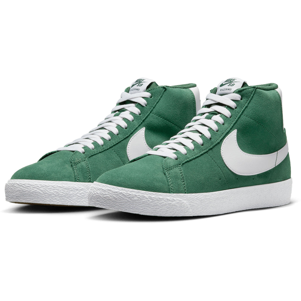 Nike SB Zoom Blazer Mid Shoe - Fir / White - Fir - White