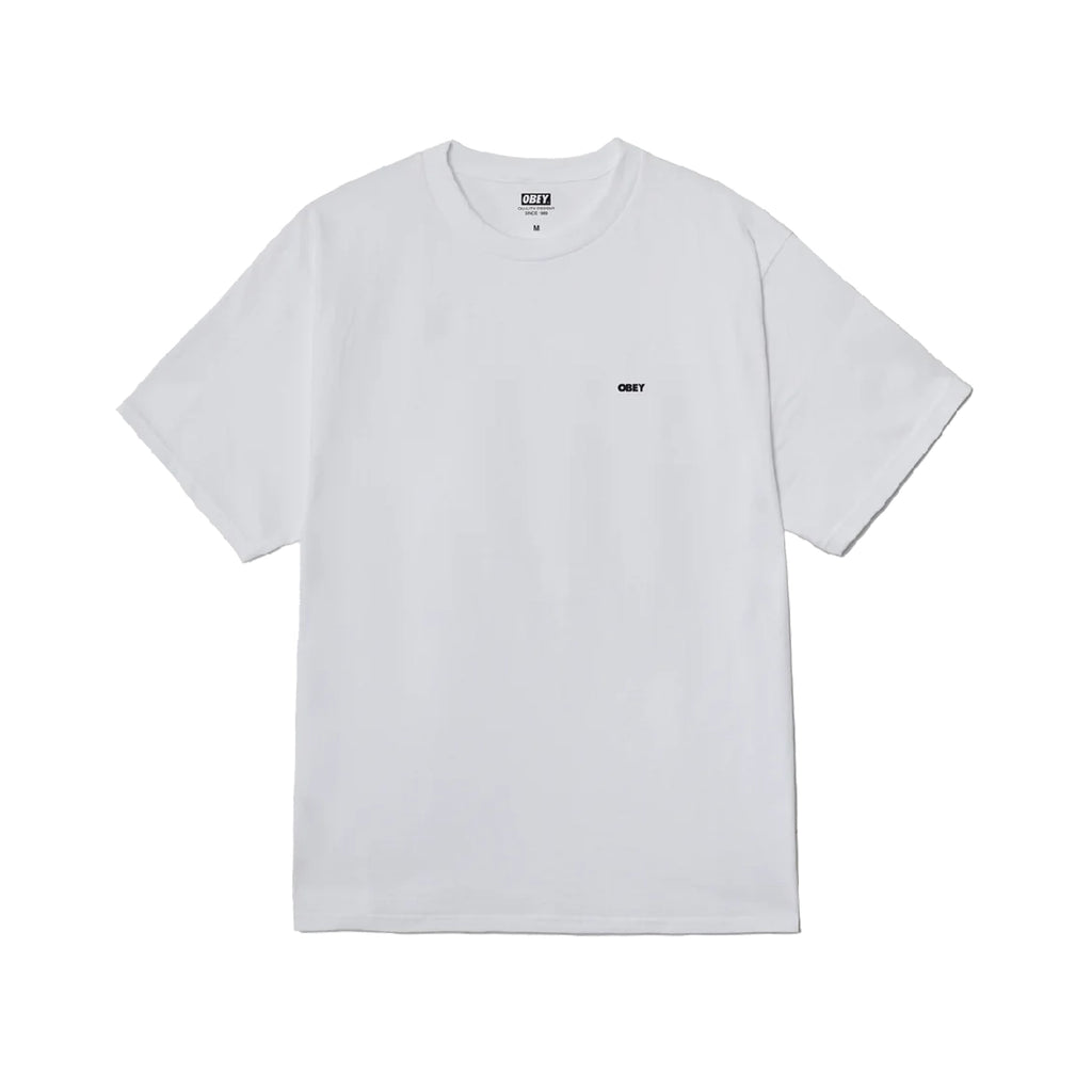 Obey Disinformation Resistance T Shirt - White - front