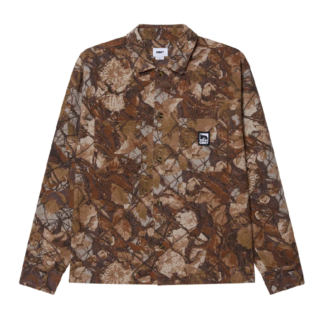 Obey Fence Camo Woven Shirt - Fence Camo Multi - front