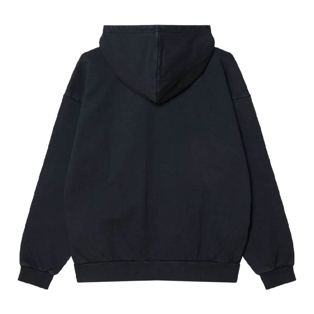 Obey Lowercase Pigment Zip Hoodie - Pigment Dark Navy - back