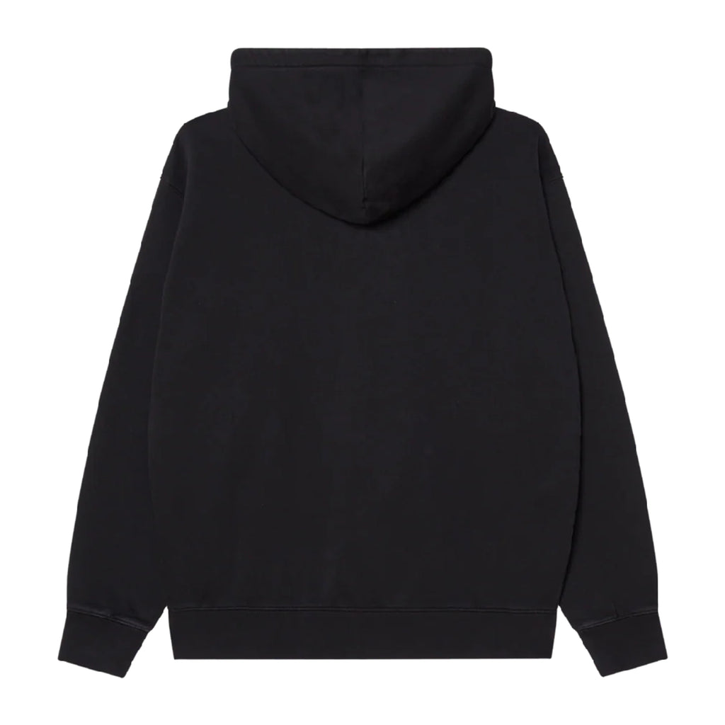 Obey Manor Faded Extra Heavy Hoodie - Digital Black Faded Wash - back