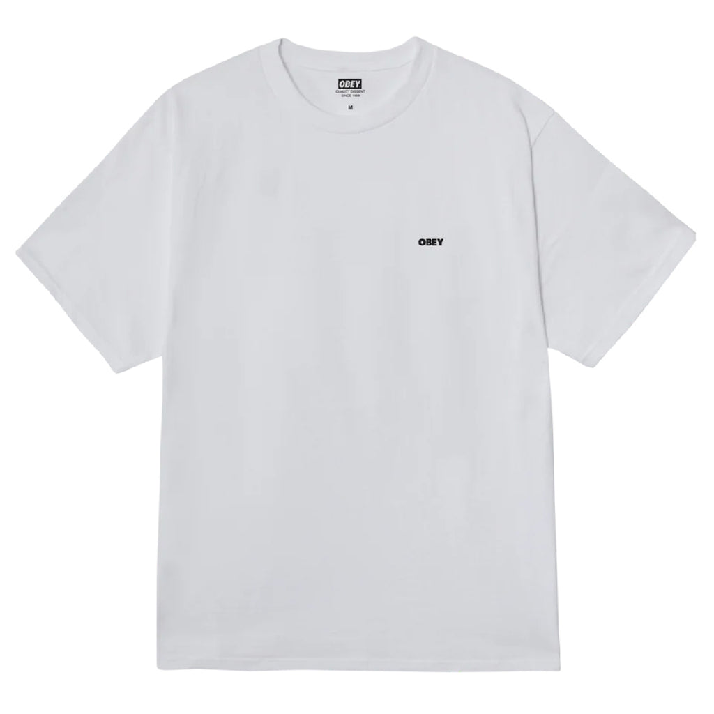 Obey Steady Mobbin' T Shirt - White - front