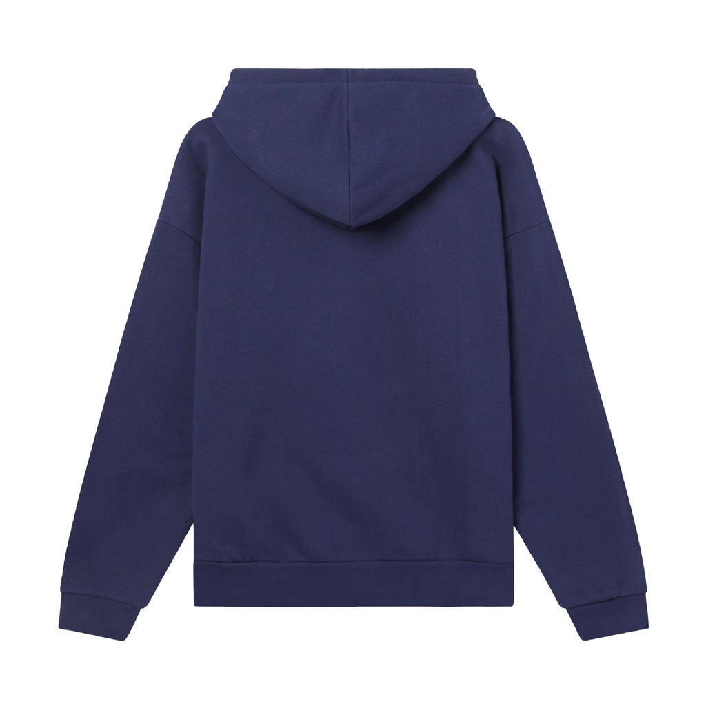 Obey Boxed In Extra Heavy Zip Hoodie - Academy Navy - back