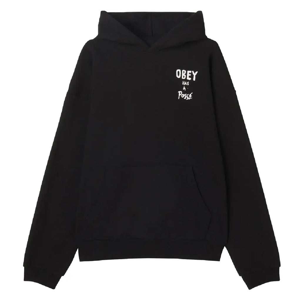 Obey Posse Extra Heavy Hoodie - Black
