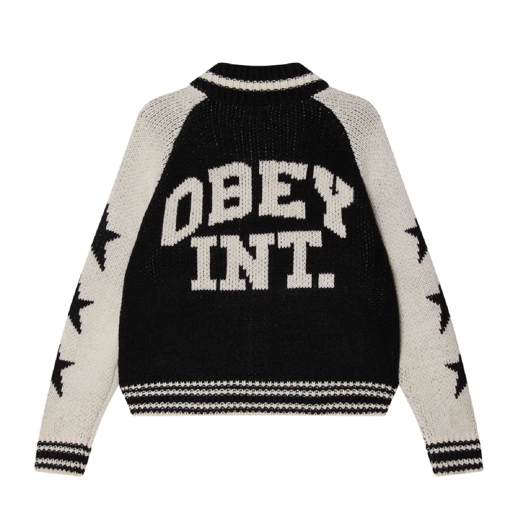 Obey Int. Cowichan Sweater - Black - back