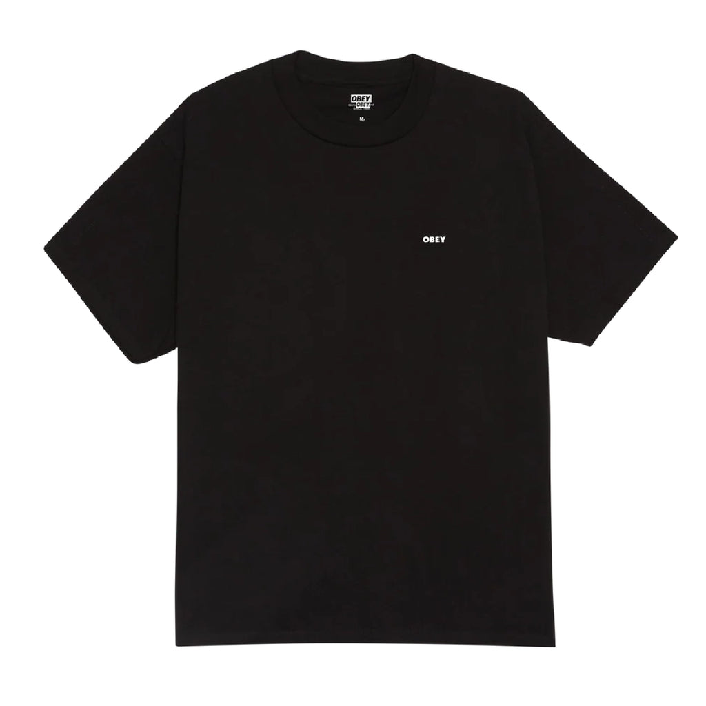 Obey Erase All Thought T Shirt - Black - front
