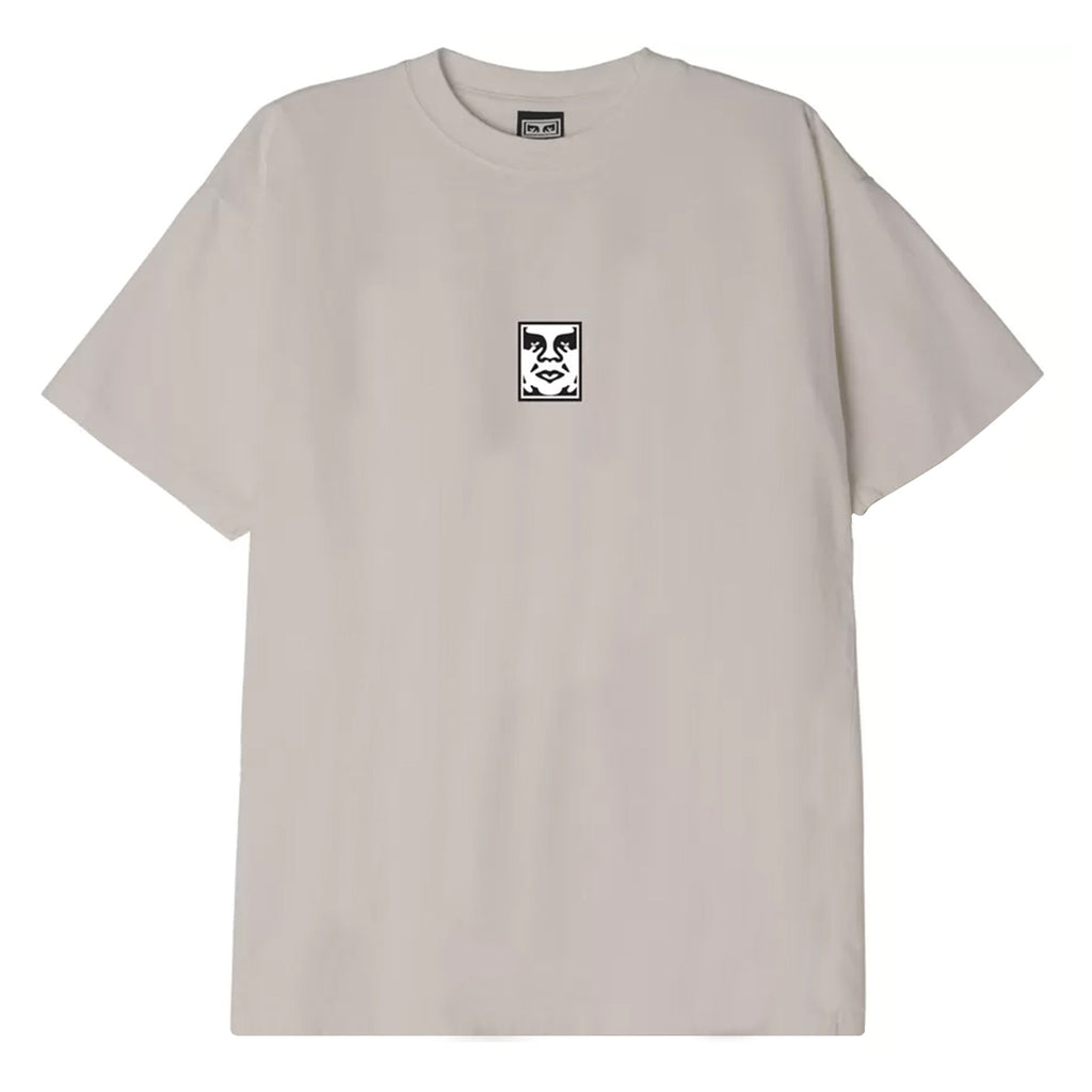 Obey Clothing Icon Heavyweight T Shirt - Silver Grey - main