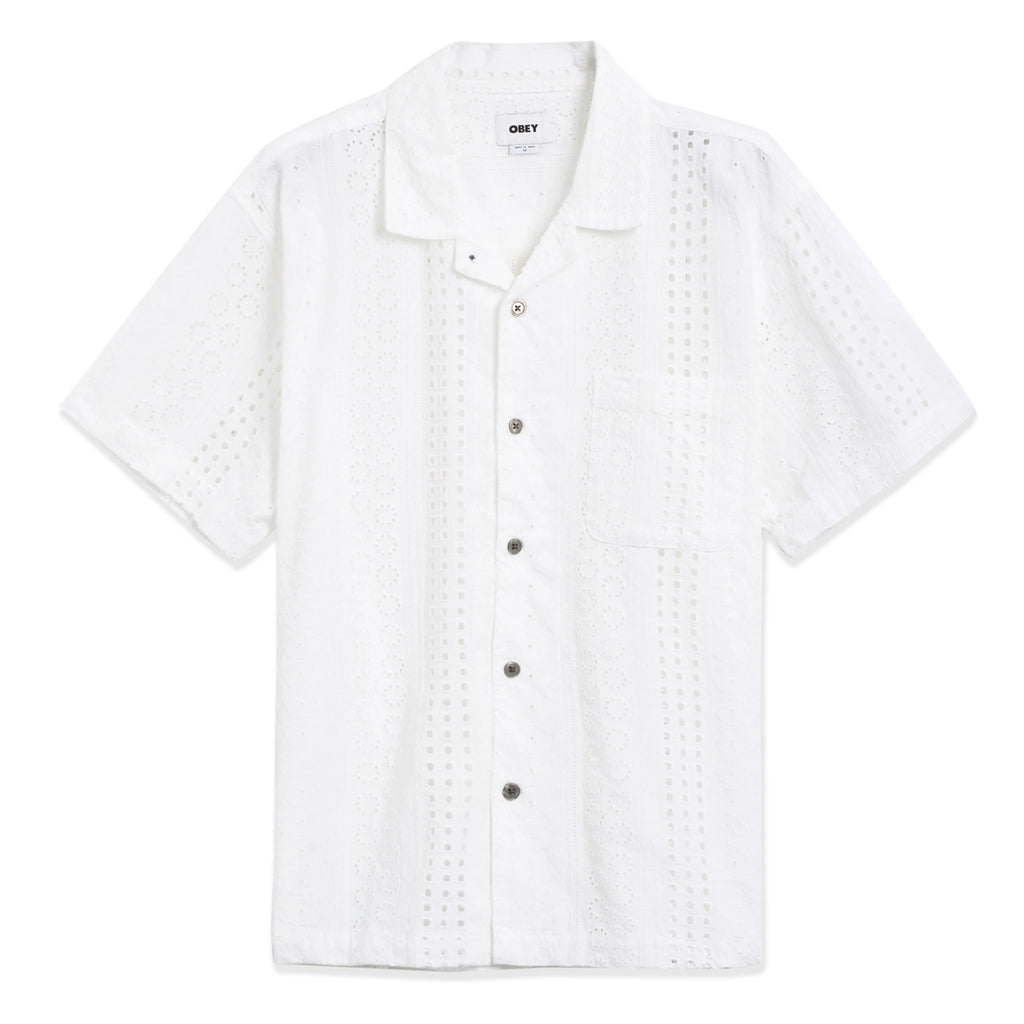 Obey Sunday Woven S/S Shirt - White - main