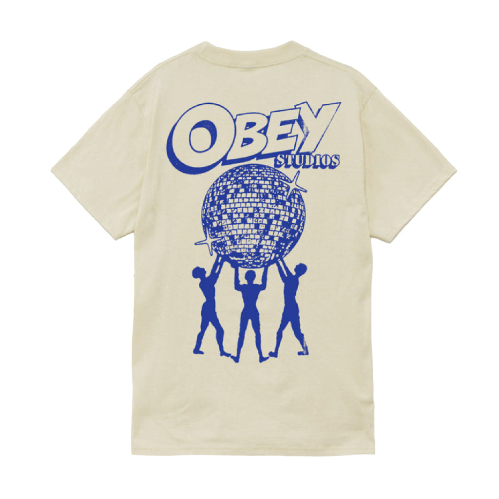 Obey Uplift T Shirt Cream - Back
