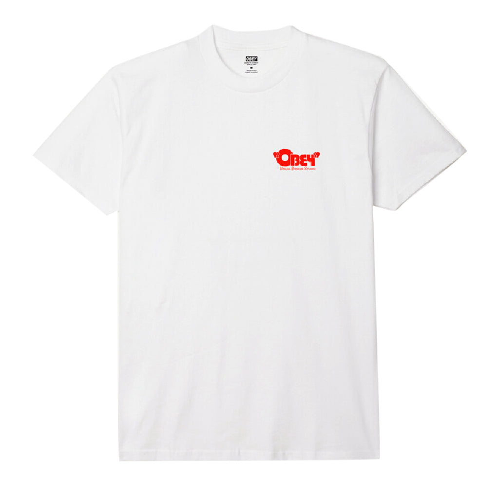 Obey Visual Design Studio T Shirt - White - front