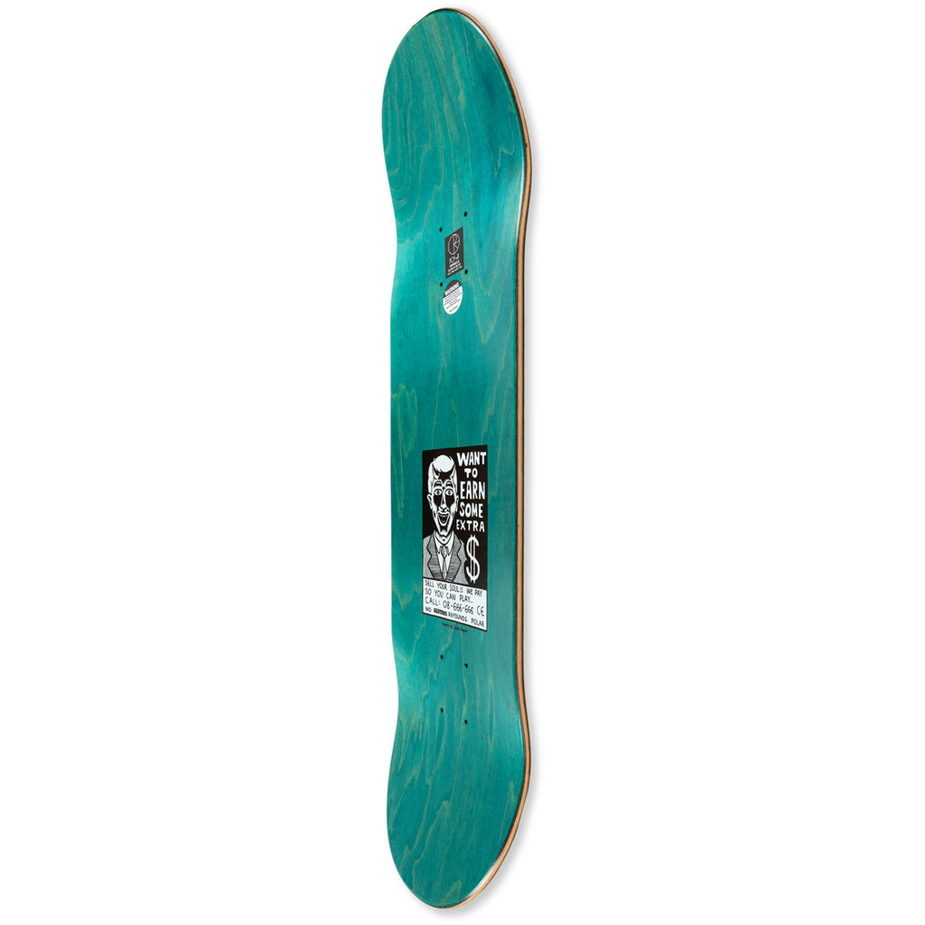 Polar Skate Co Oskar Rozenberg Trust Skateboard Deck - 8.375" - Concave detail