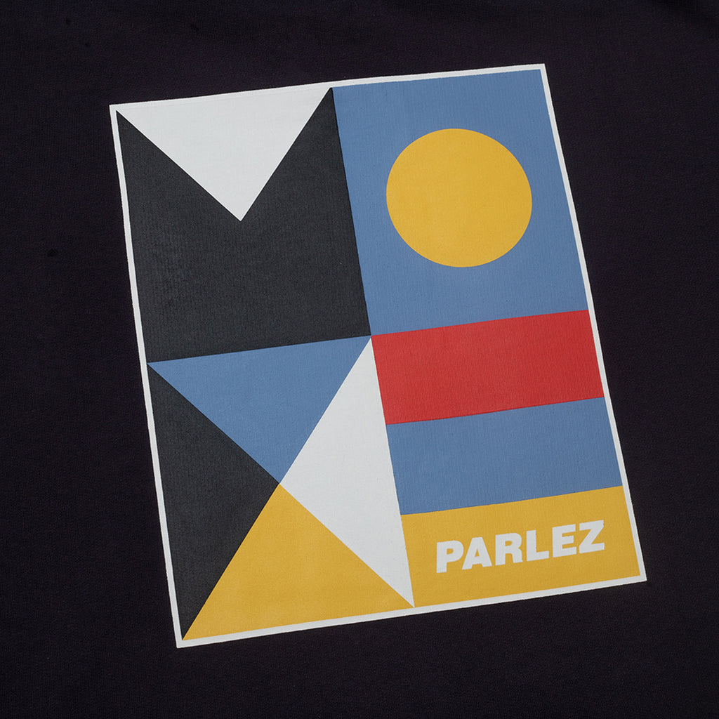 Parlez Brandons Hoodie - Navy - closeup2