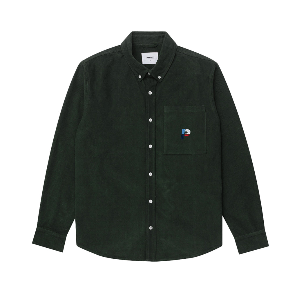 Parlez Quest Cord Shirt - Army Green