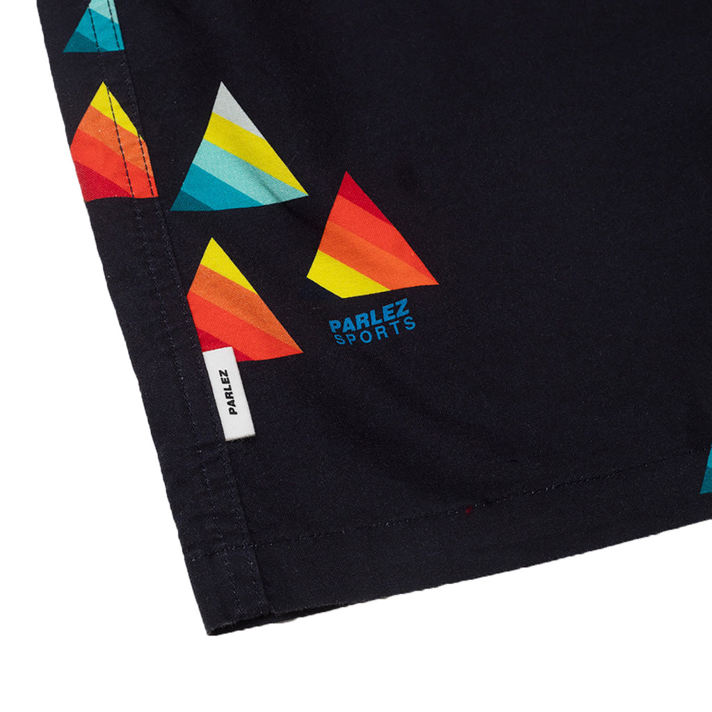 Parlez Antilles S/S Shirt - Navy - closeup