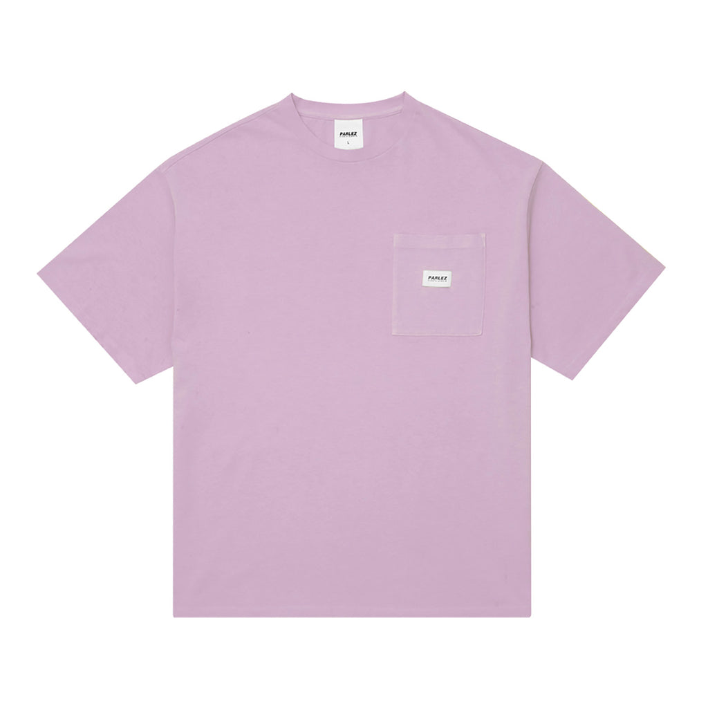 Parlez Trelow Oversized Pigment Pocket T Shirt - Lilac Washed - main