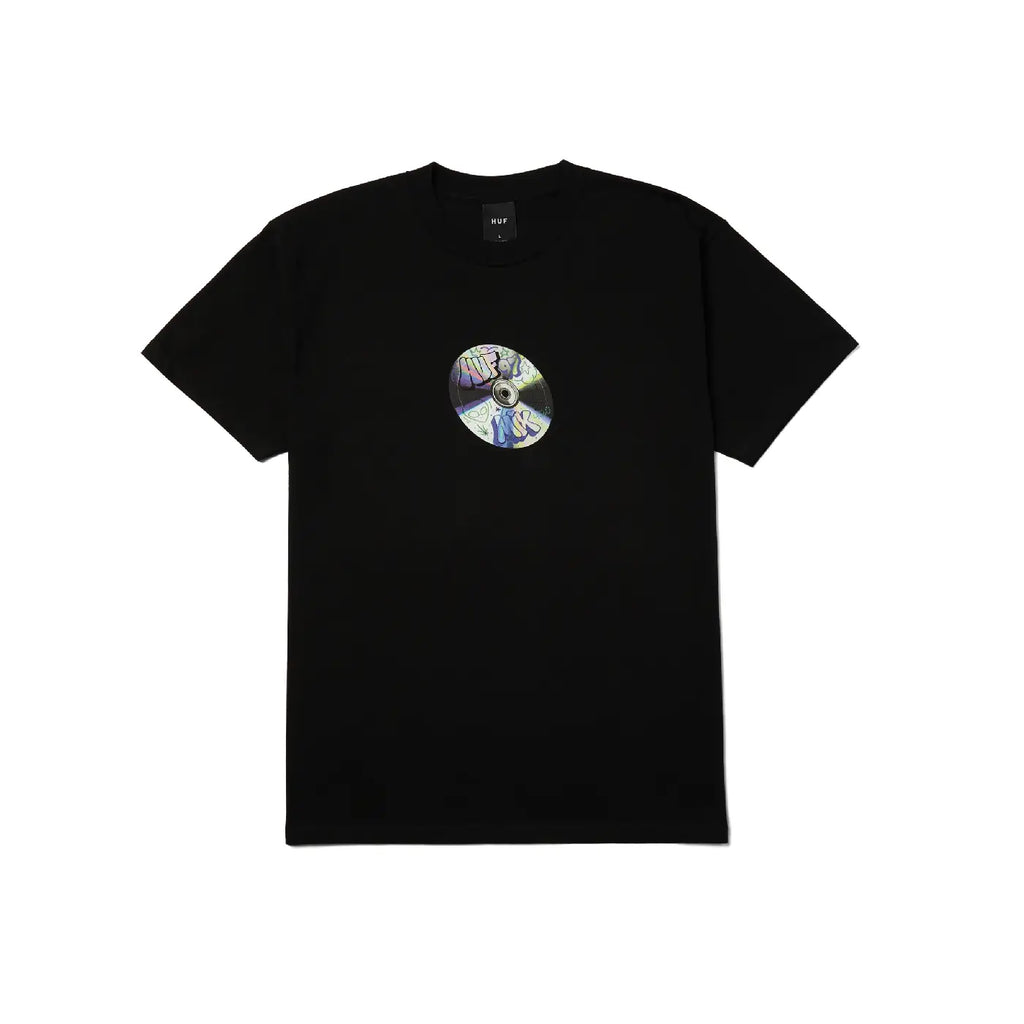HUF Playlist T Shirt - Black - front
