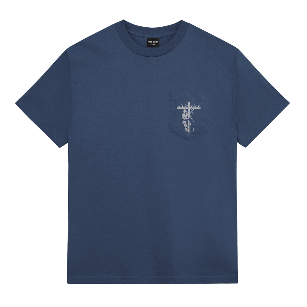 PASS~PORT Line-Worx Pocket T Shirt - Harbour Blue