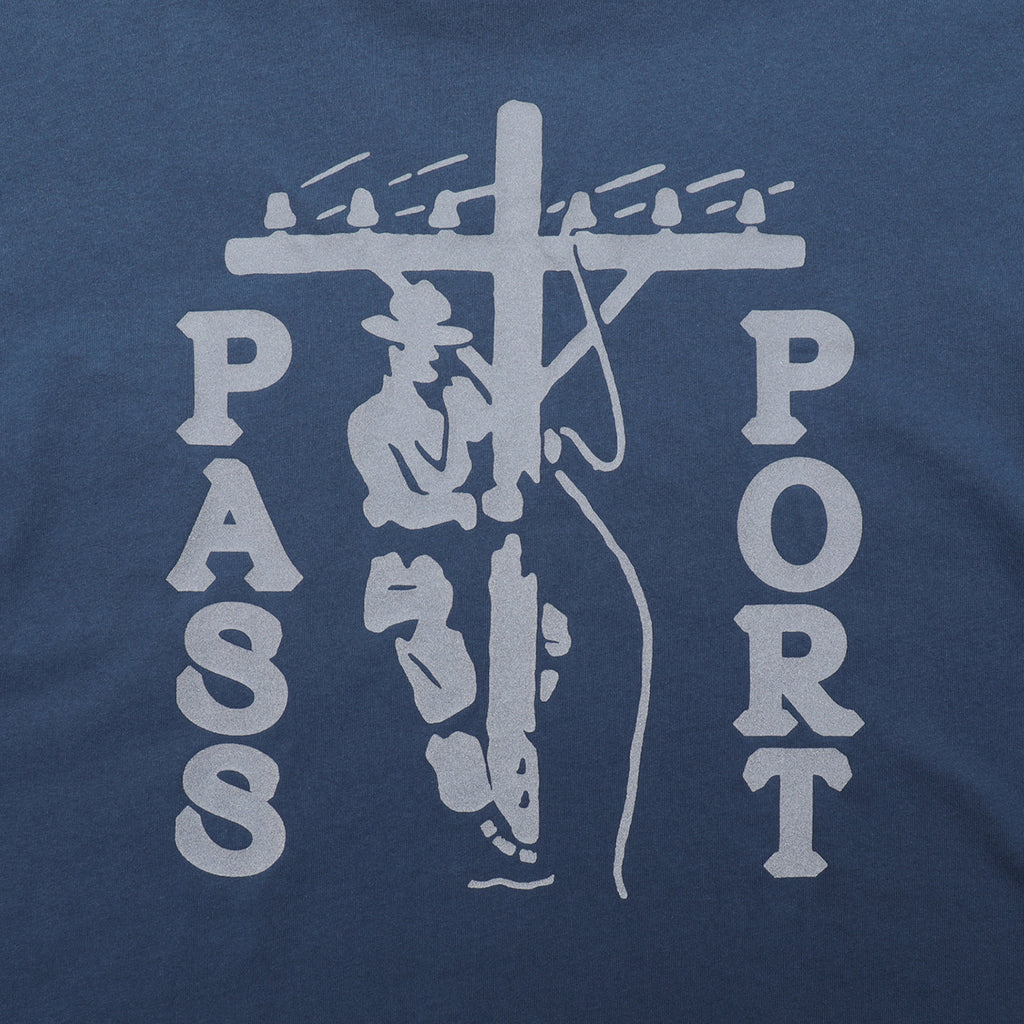 PASS~PORT Line-Worx Pocket T Shirt - Harbour Blue