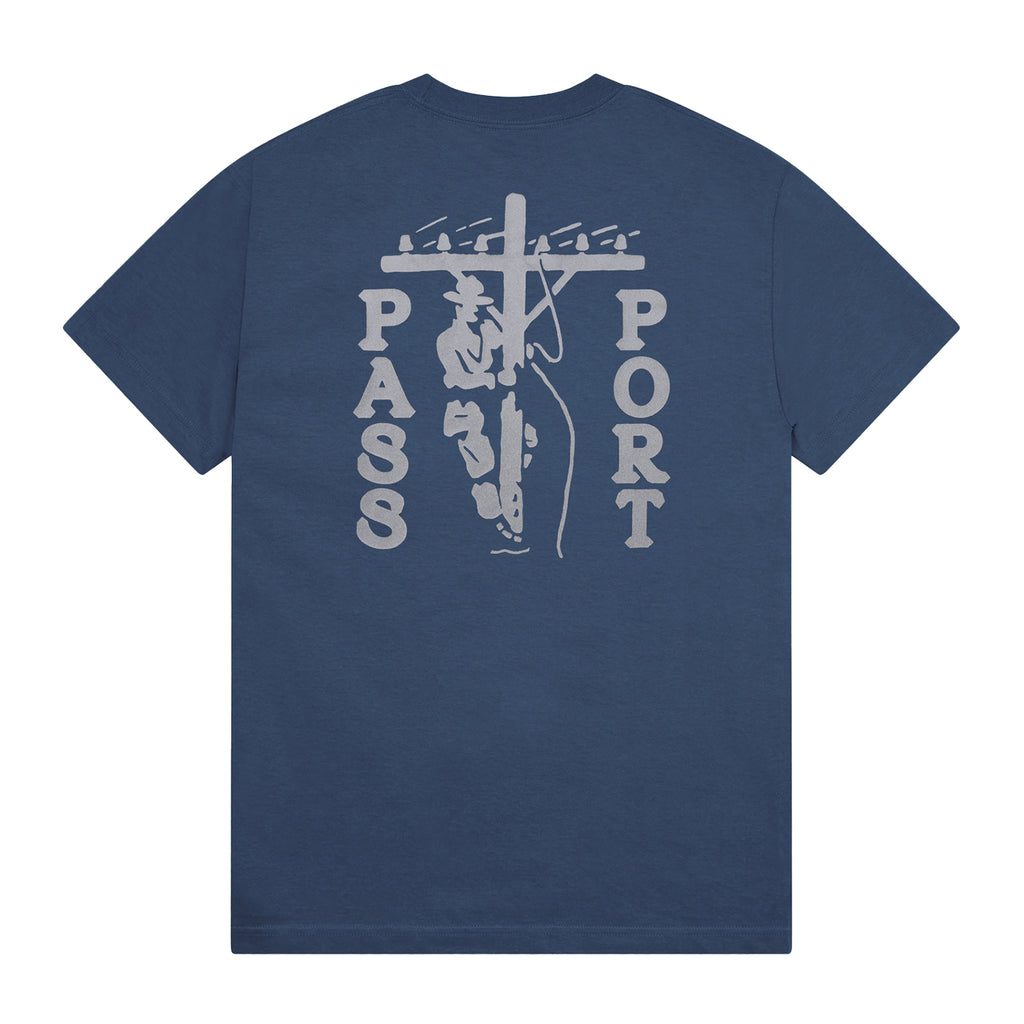 PASS~PORT Line-Worx Pocket T Shirt - Harbour Blue