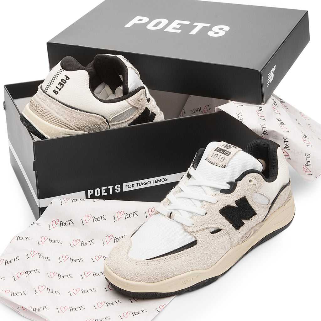 New Balance Numeric 1010 Tiago Shoes x POETS - White / Black