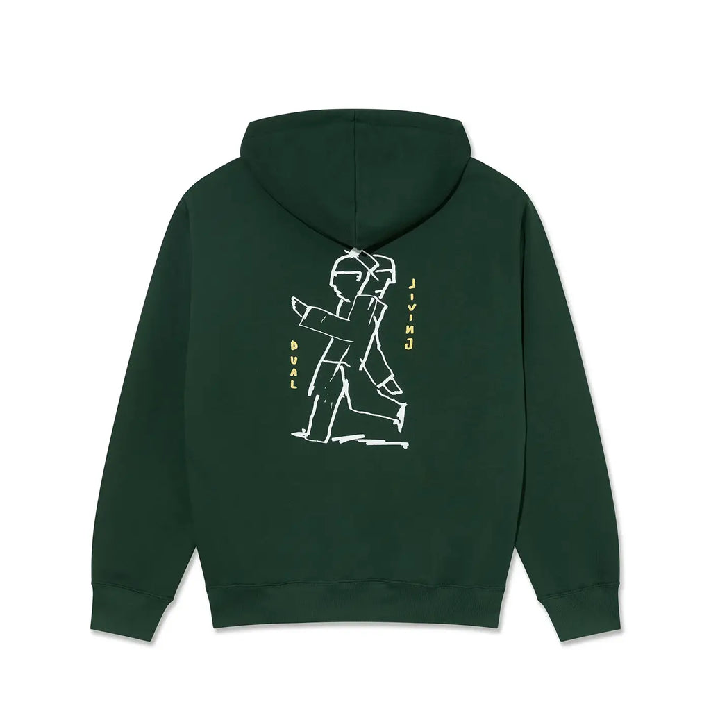 Polar Dave Dual Living Hoodie - Dark Green - back