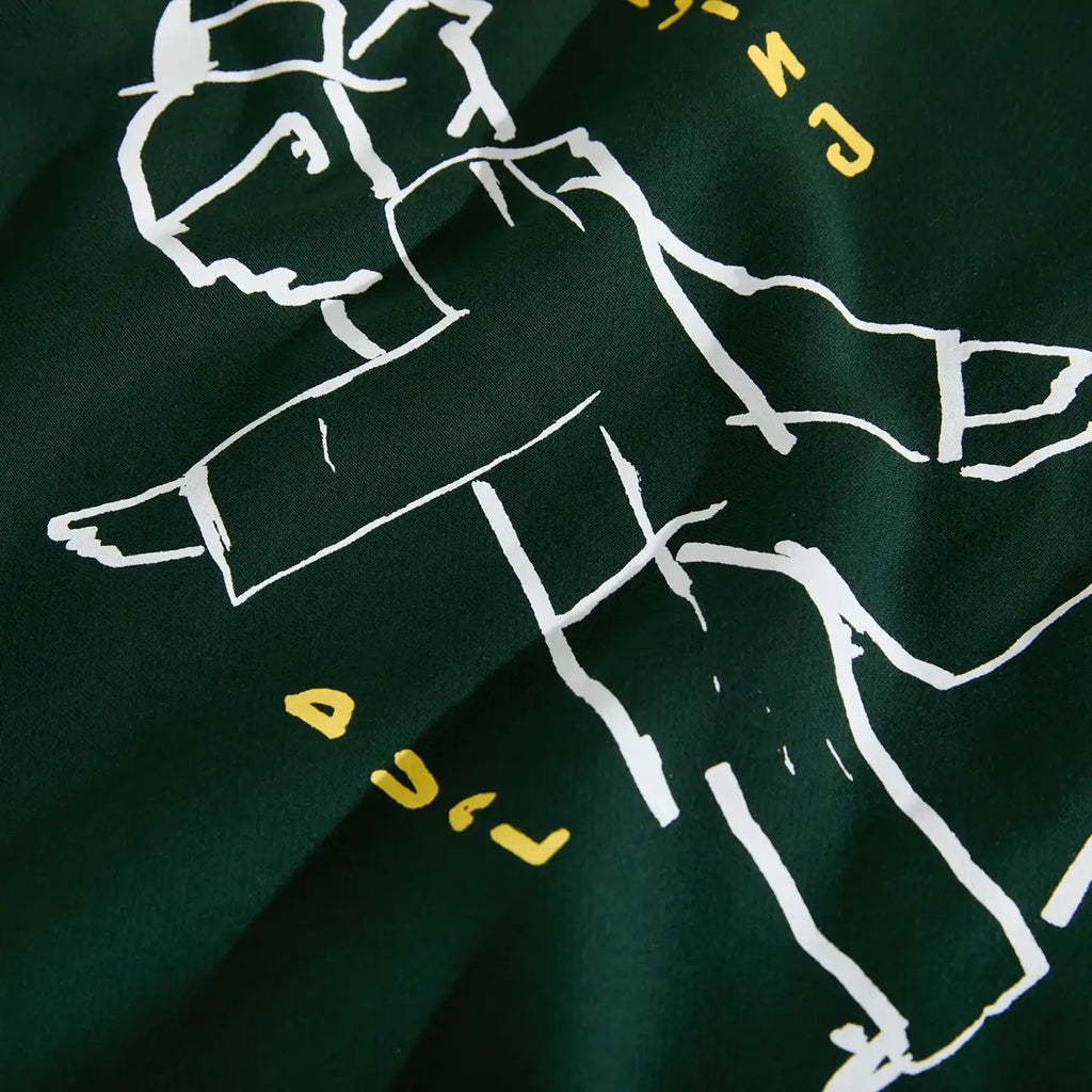 Polar Dave Dual Living Hoodie - Dark Green - closeup