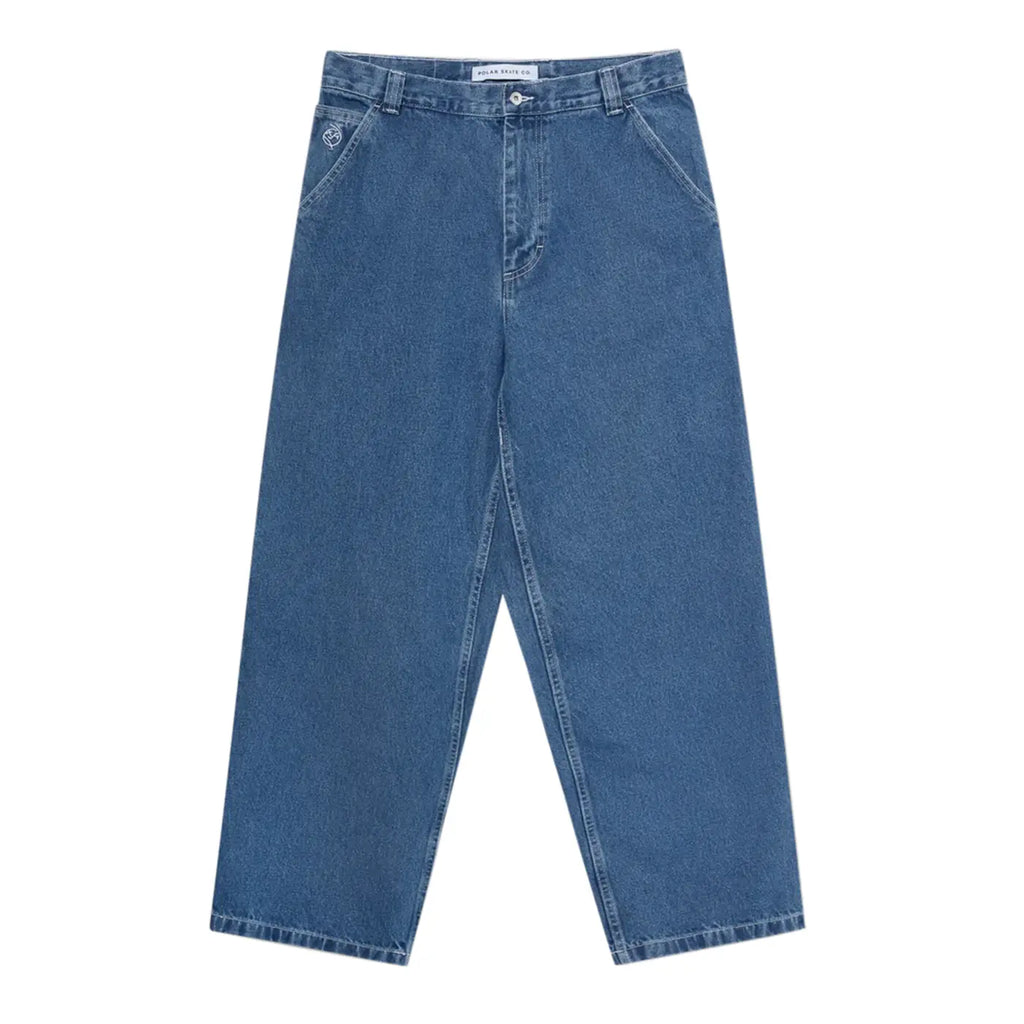Polar Skate Co Big Boy Work Pants Blue Wash - Front