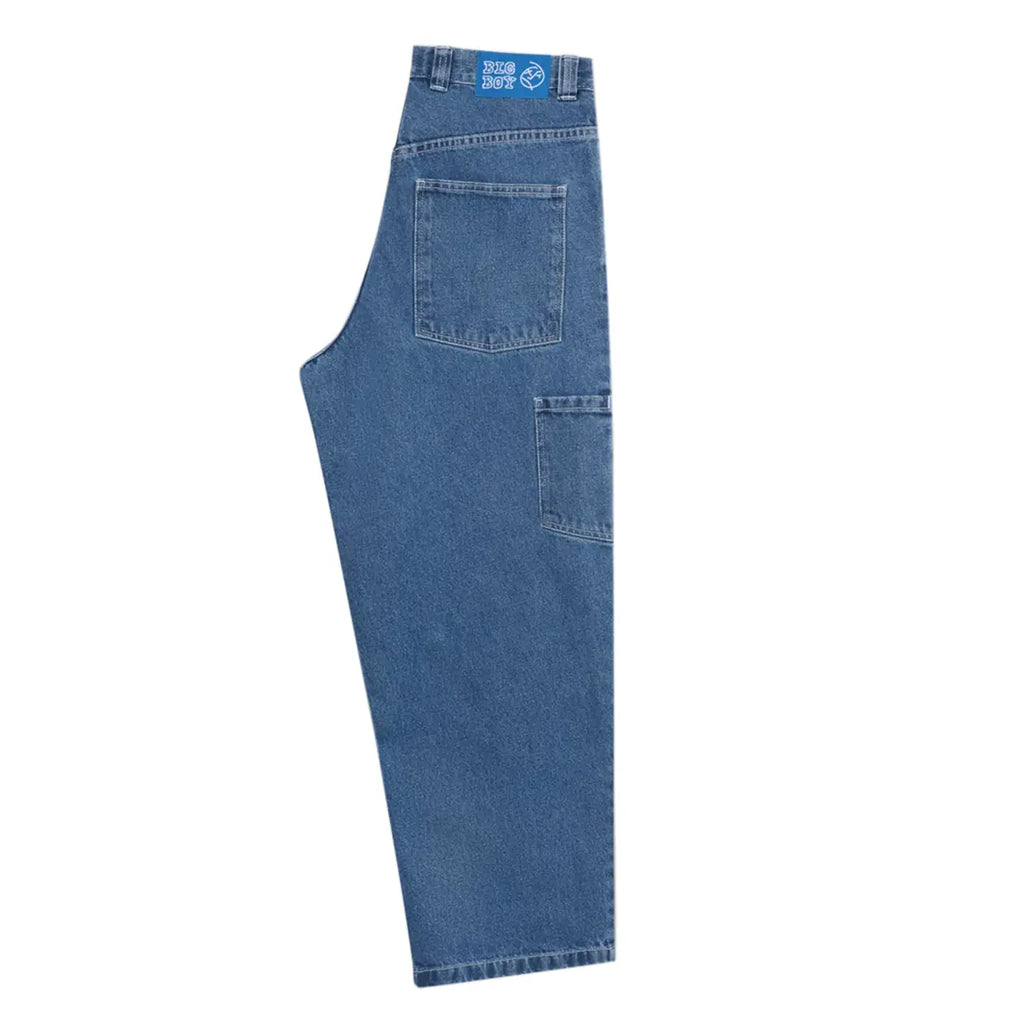 Polar Skate Co Big Boy Work Pants Blue Wash - Pocket detail