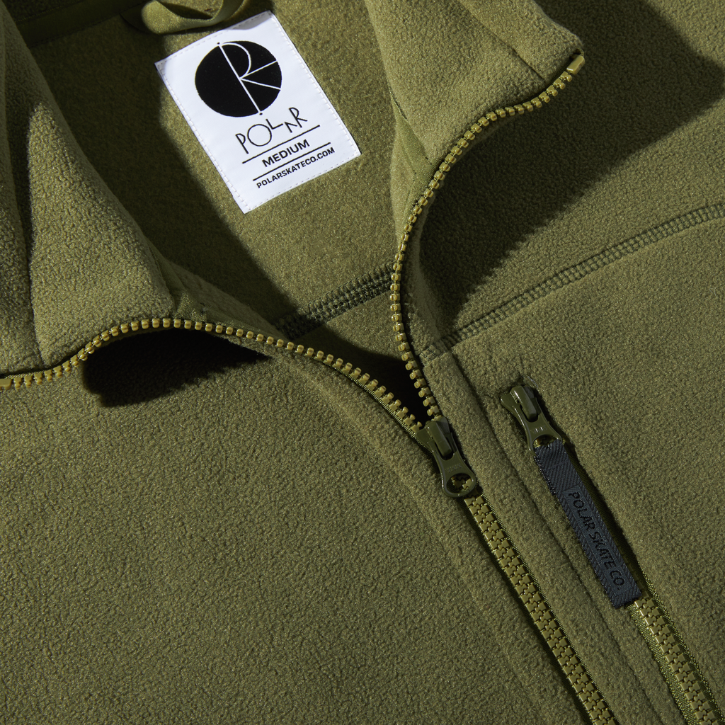 Polar Skate Co Basic Fleece Jacket - Army Green