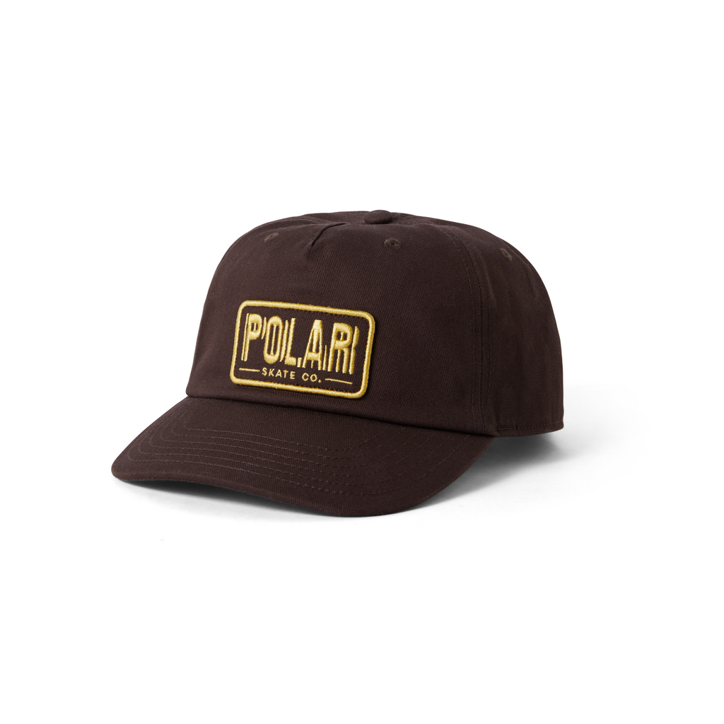 Polar Skate Co Earthquake Patch Cap - Brown - main