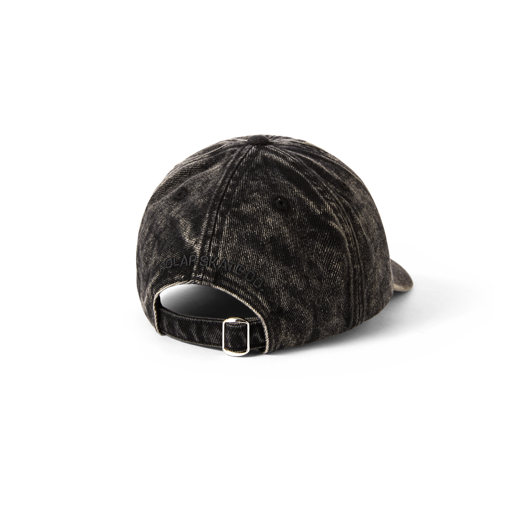 Polar Skate Co Stroke Logo Denim Cap - Acid Black
