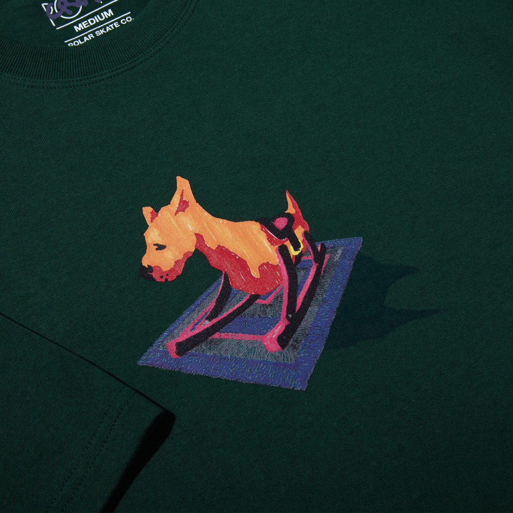 Polar Skate Co Dog T Shirt - Dark Green