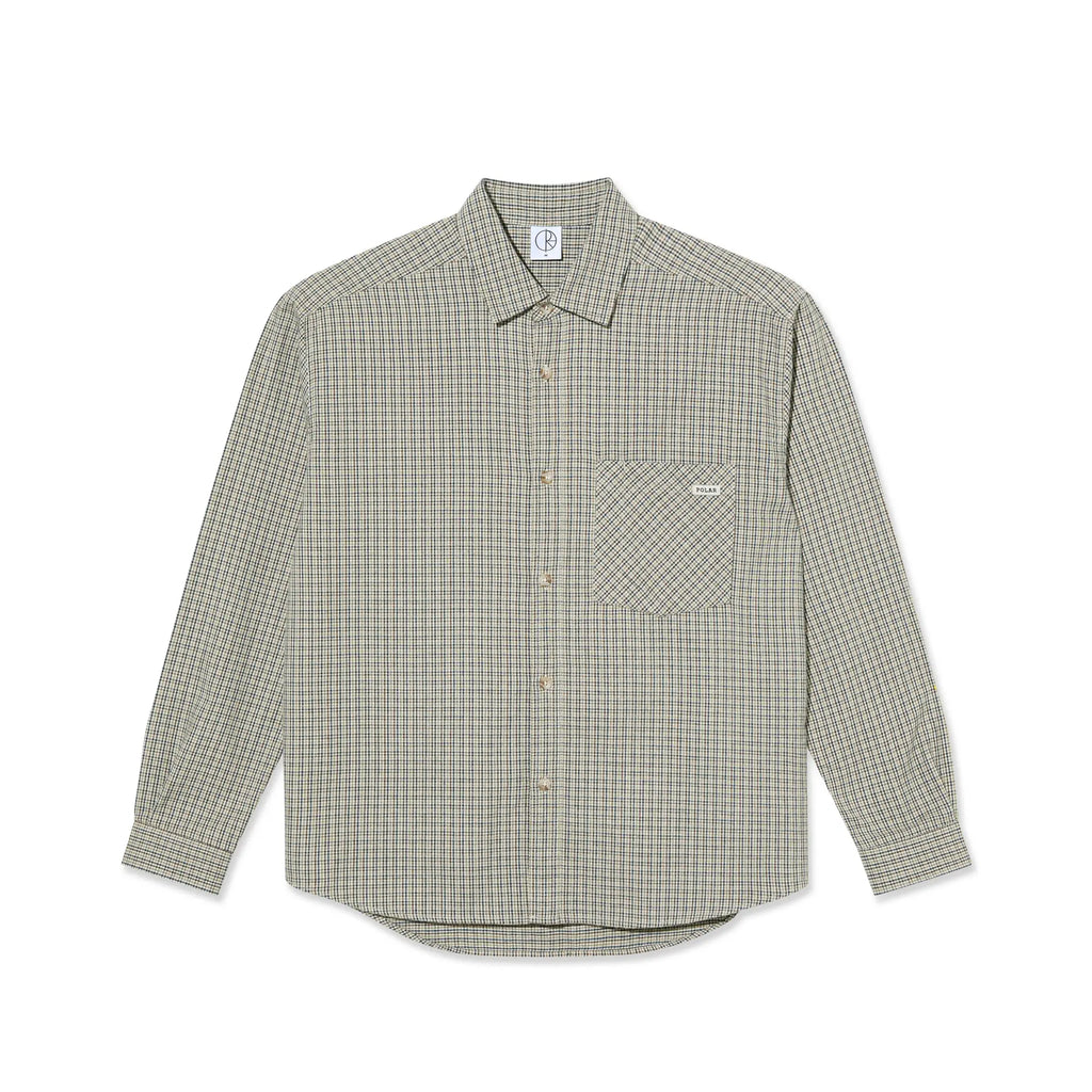 Polar Skate Co Mitchell Flannel L/S Shirt - Creme Check