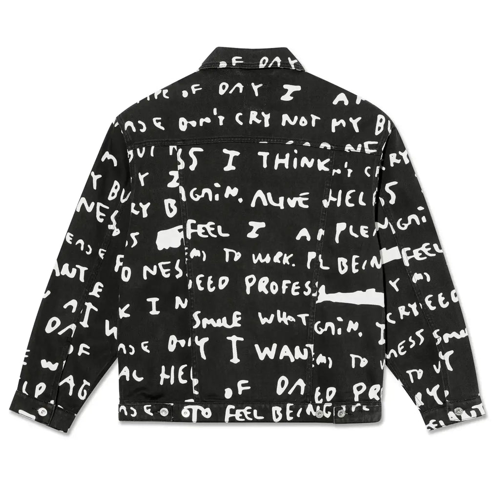 Polar Skate Co Patrik Sad Notes Jacket -  Black / White