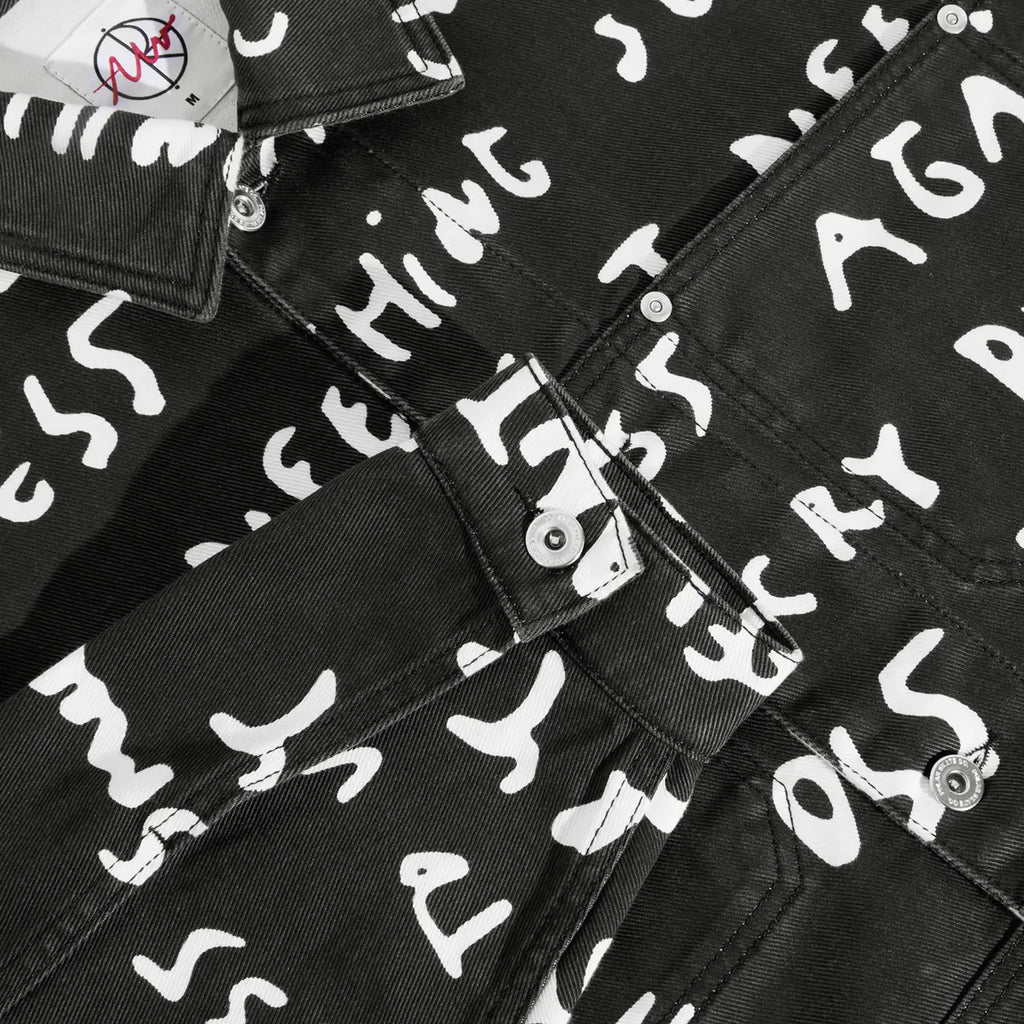 Polar Skate Co Patrik Sad Notes Jacket -  Black / White