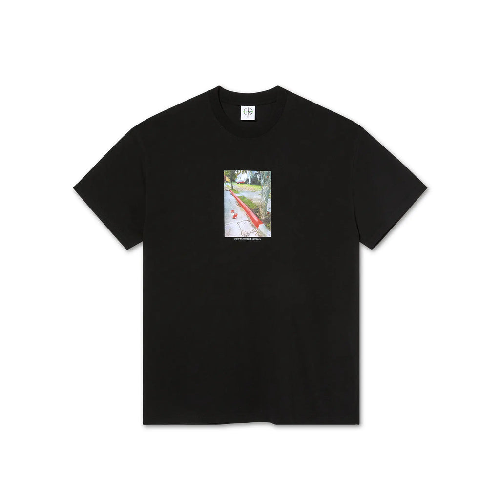 Polar Skate Co Red Curb T Shirt - Black