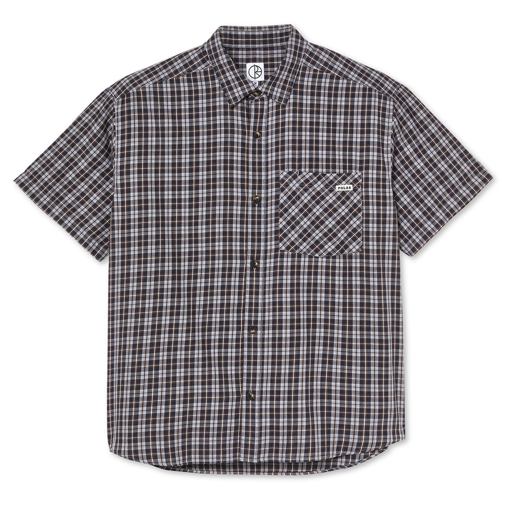 Polar Skate Co Mitchell Poplin Shirt - Graphite / Gold